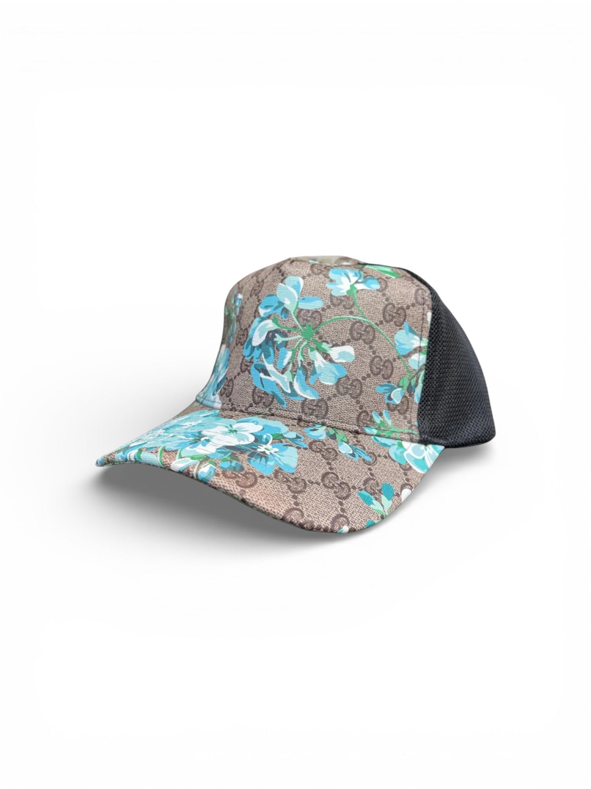 GUCCI GG BLOOM HAT - BLUE/BEIGE