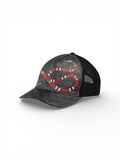 GUCCI KINGSNAKE GG SUPREME BASEBALL HAT - BLACK