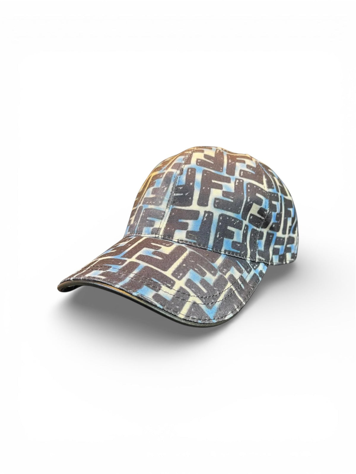 FENDI MONOGRAM ART HAT - BLUE/BLACK